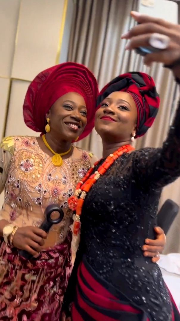 ⁣Deborah Paul Enenche and Mum at Her Traditional Wedding